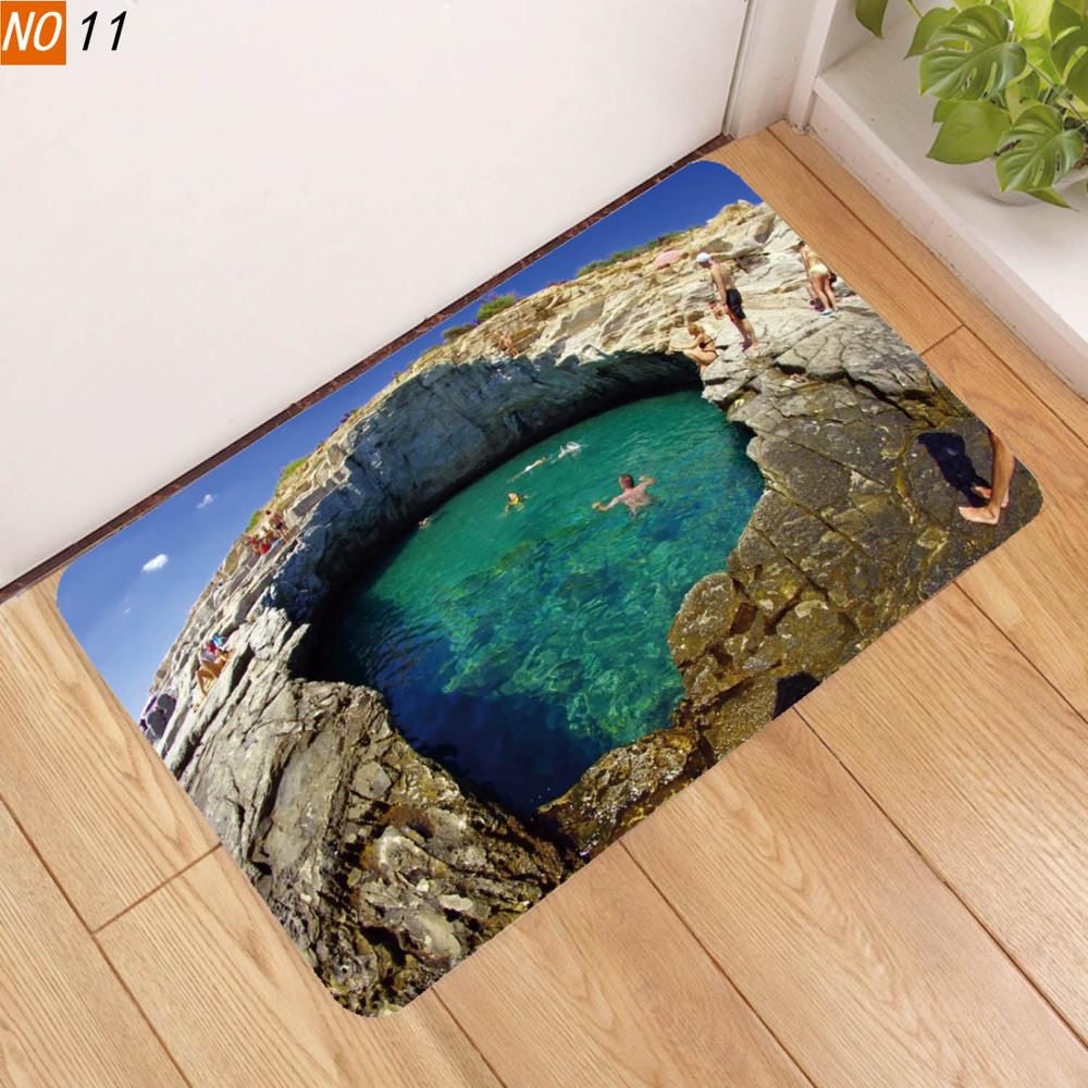 Buy 1PC 40x60cm Black Hole Printed Doormat Door Mat Entrance Rug Home