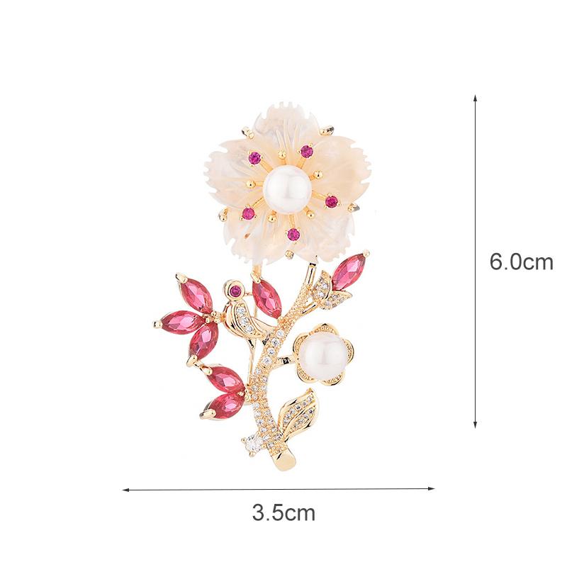 Senior Brooches Flower Leaf Brooch Pins for Women Suit Pendant  Fashion Brooches Jewelry