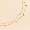 Ingemark 2Pcs/Set Boho Minimalism Waist Beads Chain for Women Summer Bikinis Vintage Geometric Sequins Belly Belt Body Jewelry
