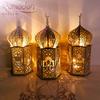 Wooden Ornament Decorative Led Light Party Supplies For Muslim Festival Eid Mubarak Decoration