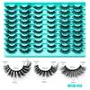 30 Pairs 6D Faux Mink Lashes Fluffy Soft Wispy Natural Eyelashes Extension Reusable Wholesale Female Makeup