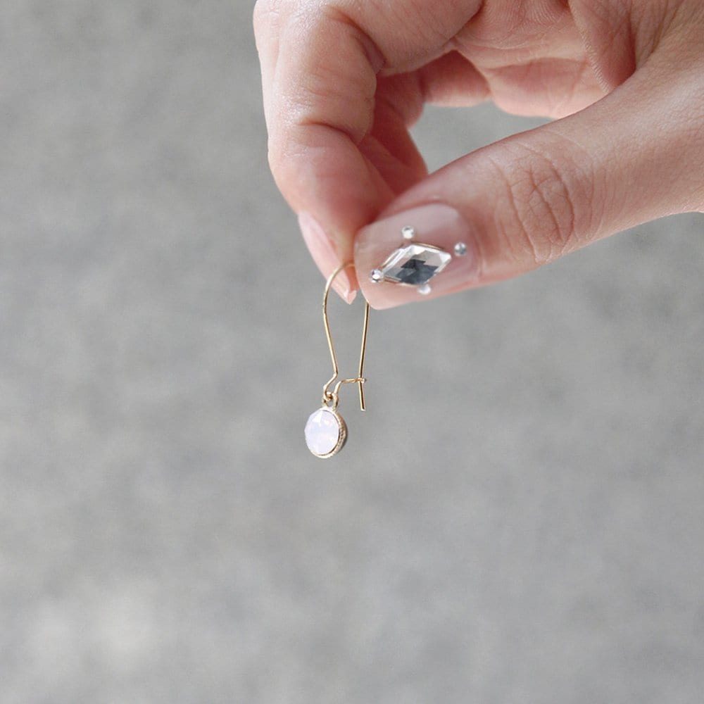 Jlauren M03407 Hoop Earrings Pink