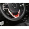 Red U-shaped Steering Wheel Frame Cover Trim For Jeep Cherokee 2014+ Accessories