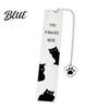 Creative Cat Bookmark Cute Bookmark Funny Metal Page Marker with Stainless Steel Quotes