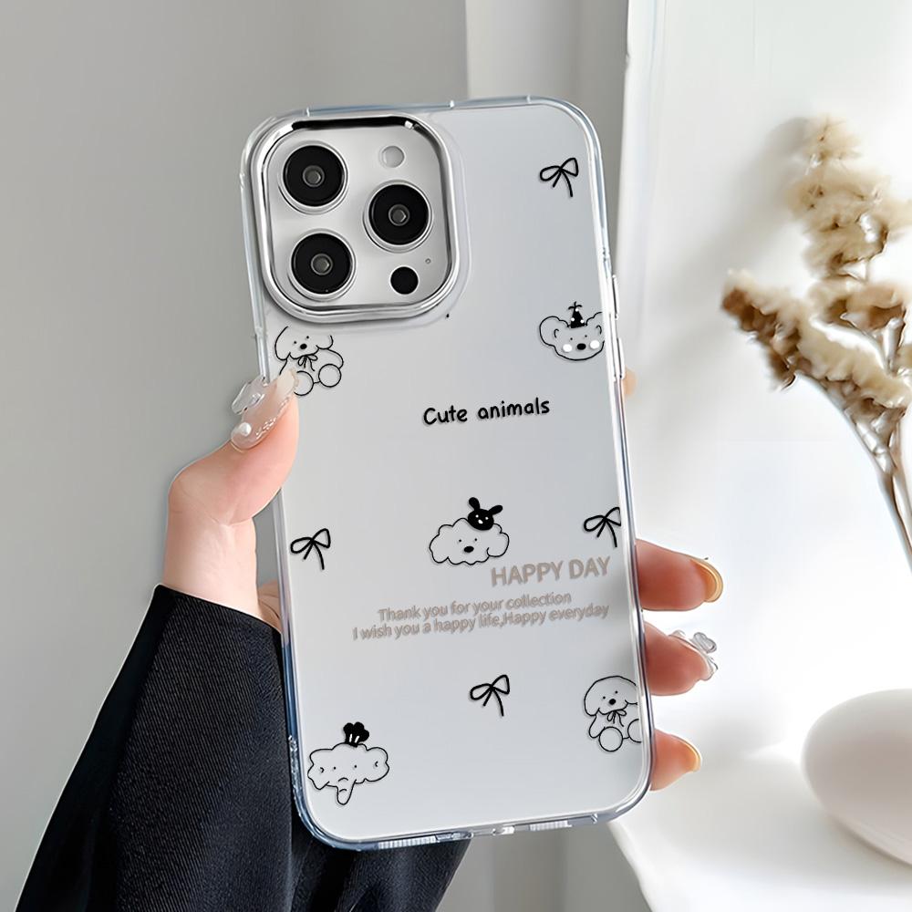 Transparent Phone Case for iPhone 11 12 13 iPhone 13 14 15 Pro 15 16 Pro Max Samsung A15 A16 A25 A26 A55 A56 S25 S24 S22 S23 Ultra S25 Edge