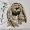 New Autumn and Winter Scarf Women's Shawl Wool Scarf Naturally Wrinkled Men's Scarf Turban