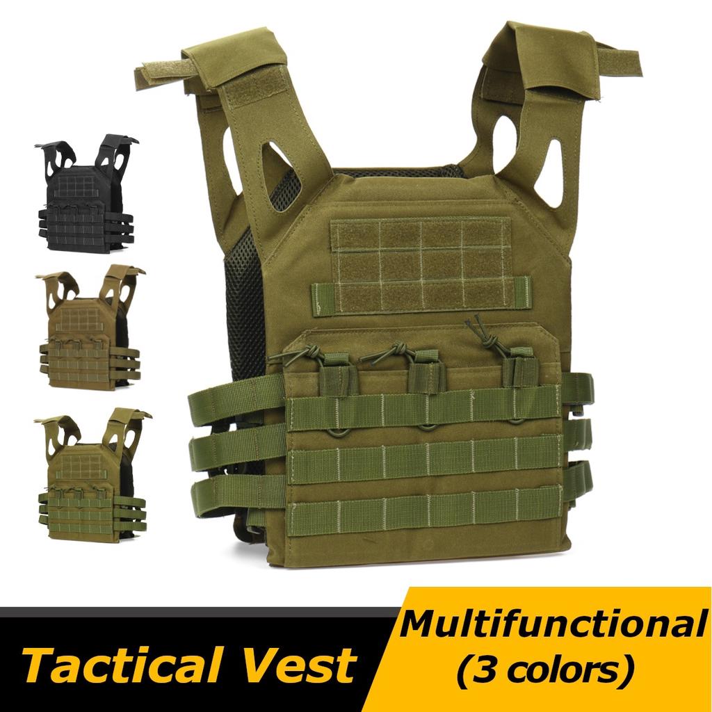 Army Plate Combat Molle Adjustable SWAT Vest Tactical Military Police