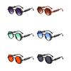 1Pc Sunglasses Retro Men Women Round Lens Sunglasses Punk Eyewear Gothic Style Uv400 Protection Metal Frame Sunglasses
