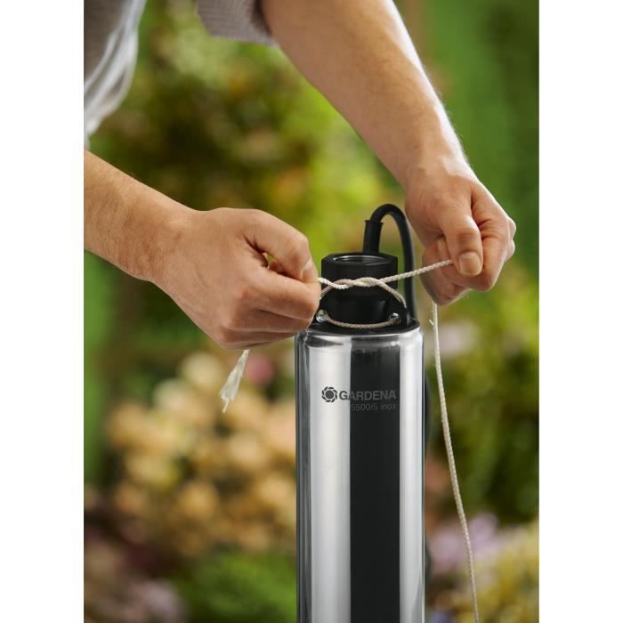Pompe Immergée De Forage GARDENA 5500/5 Inox - 850W 4,5 Bar