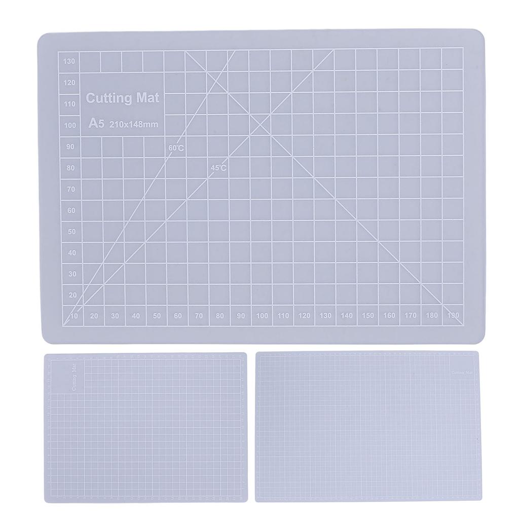 Transparent Cutting Mat Composite PVC Versatile Non Slip Pad Board for Crafting Writing Painting