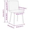 VidaXL Dining Chairs Set of 2 Light Green Velvet 4101189