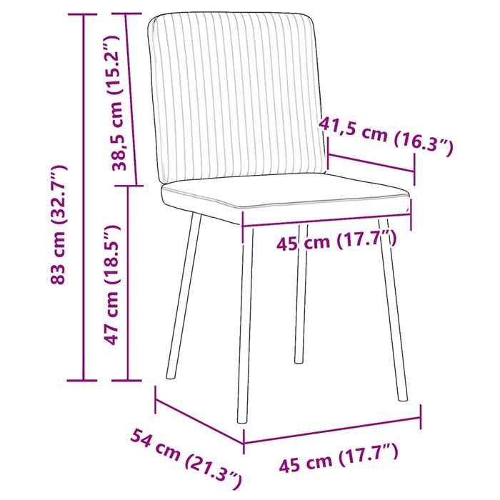 VidaXL Dining Chairs Set of 2 Light Green Velvet 4101189
