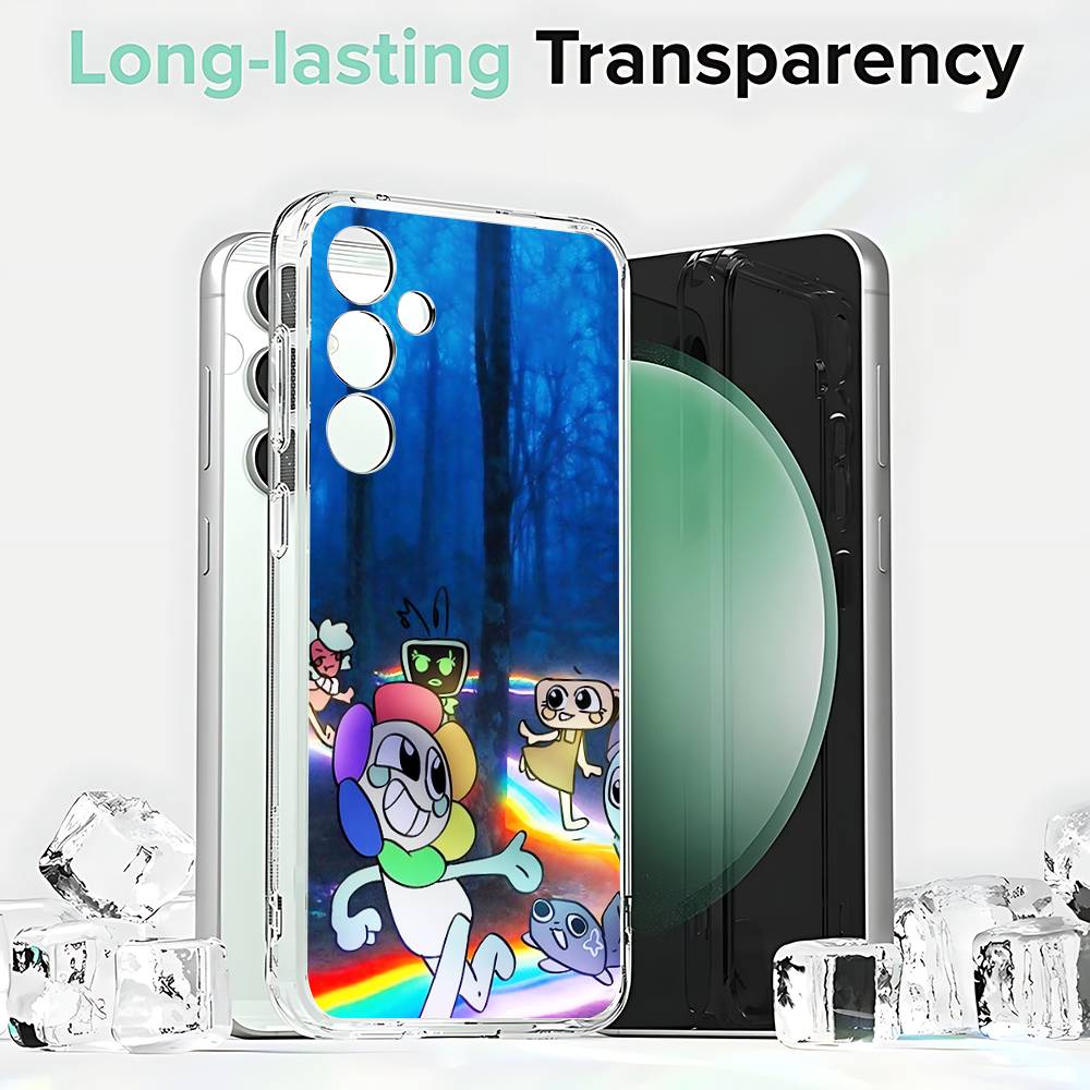 D-Dandys Game W-World Phone Case Silicone For Samsung S30,23,21,22,20 FE lite,S10,9,PIus Note20ultra Soft Transparent