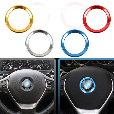Car Accessories Car Steering Wheel Center Decoration Case For B+M+W 1 3 4 5 7 Series M3 M5 E81 E87 F30 34 F10 X1 X3 Car Styling