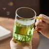 YIHUTEA Heat-Resistant Glass Tea Infuser Cup