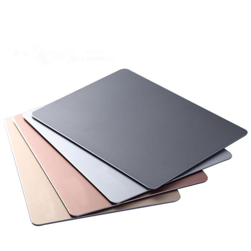 Aluminum Alloy Mouse Pad Bottom Non-slip Double-sided Metal Mousepad Gaming Mat Comfortable (240 X