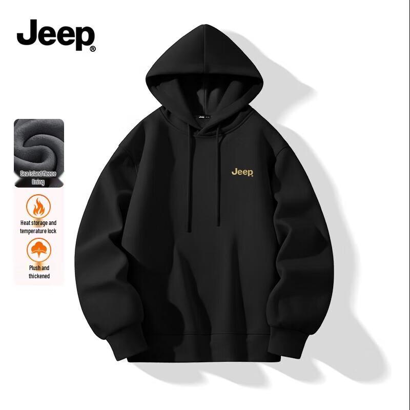 JEEP Men's Heavyweight Fleece-Lined Hoodie