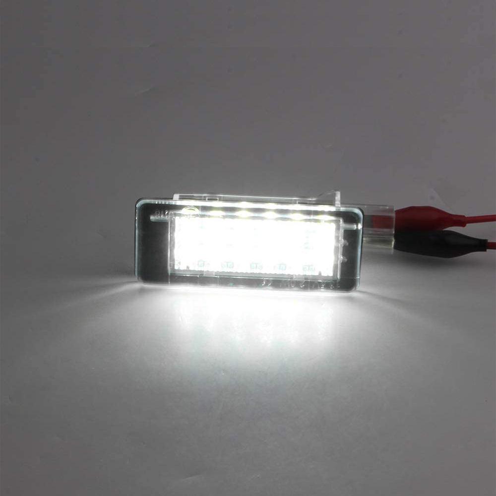2er-Pack Schwarze 18-LED-Kennzeichenleuchten für Renault Espace MK4 & Scenic MK2 (2003-2010)