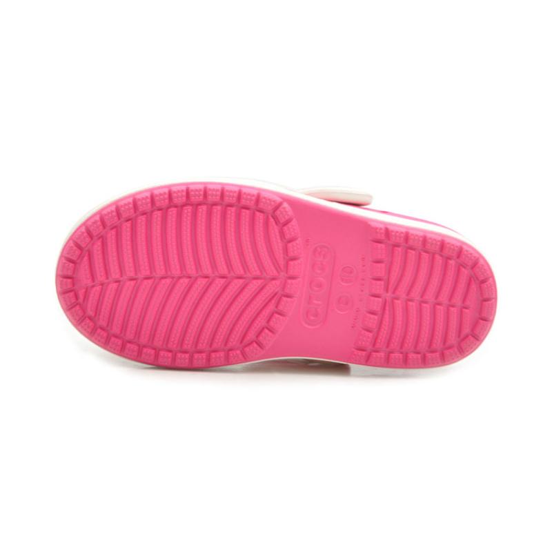 Crocs Outdoor Toe Flat Heel Hole Sneaker Sandals Pink Kids