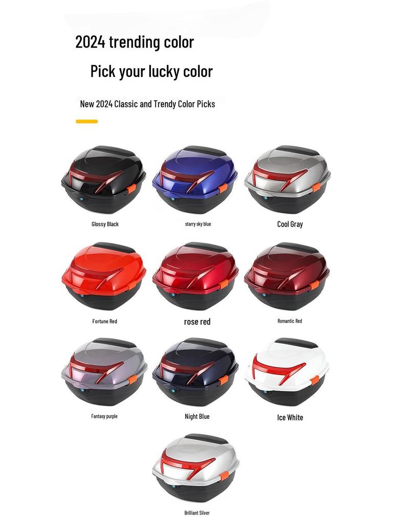 Electric Car & Motorcycle Large Trunk Box - Anti-Shake Universal Storage for Electric Bicycles