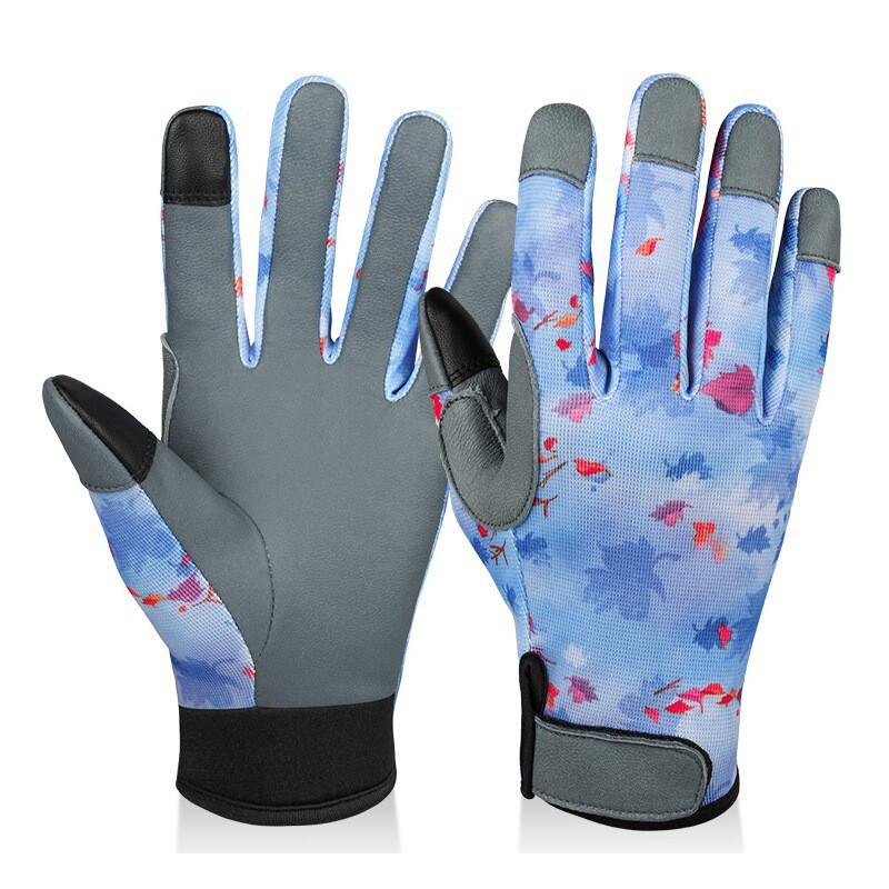 Goat Leather Garden Gloves With Touchscreen Fingertips Anti-Puncture Pineapple Harvesting Outdoor Gardening
