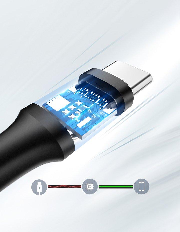 USB cable USBC 2A 2m black
