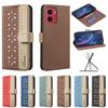 Flip Leather Case for Moto G05 G15 G75 G55 G35 G04 G34 G84 Edge50 Pro Edge40 Neo Cover Bumper Soft Business Back Cover BF36