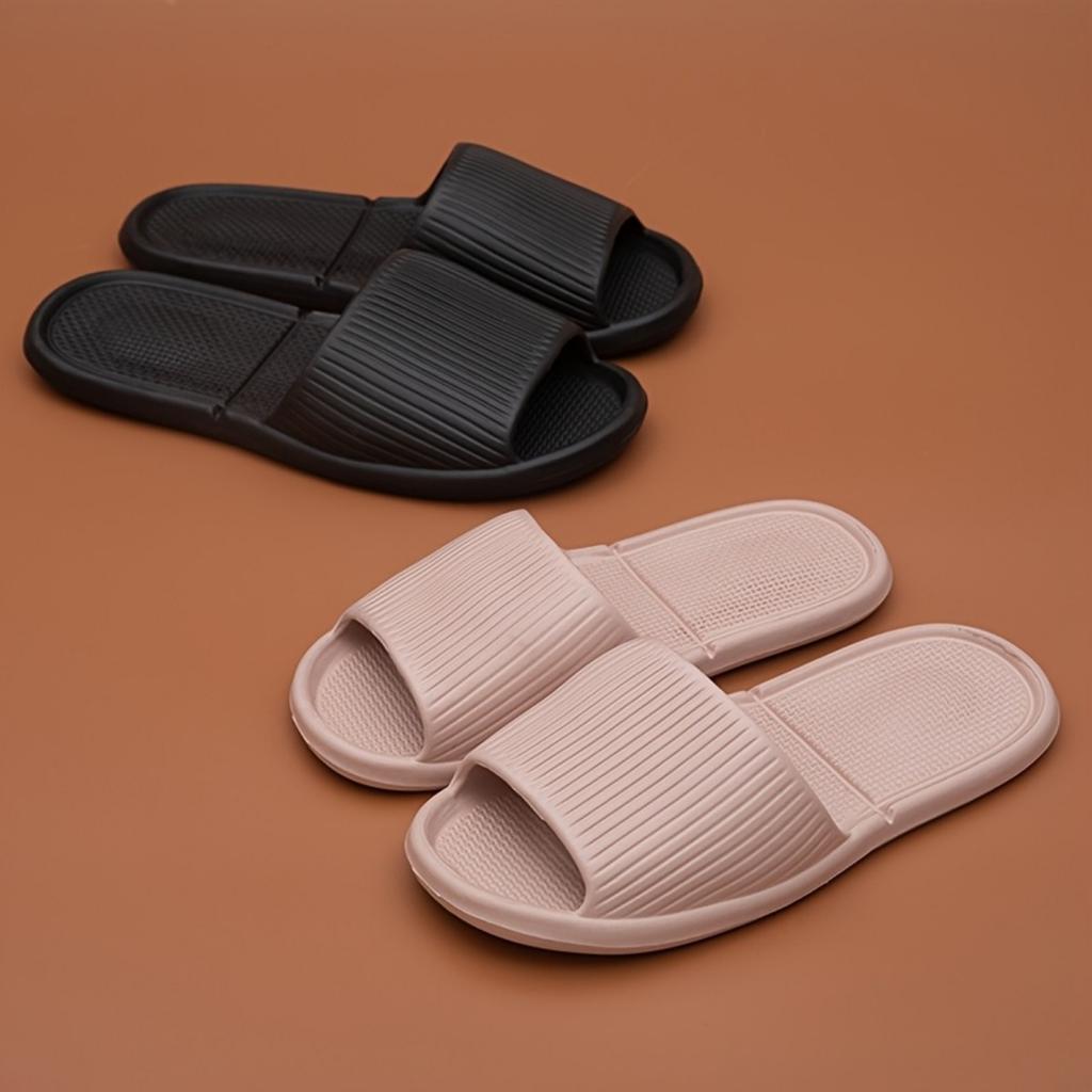 Wygodne kapcie EVA - Antypoślizgowe, Gruba podeszwa, Prążkowany design, Kapcie plażowe do wewnątrz i na zewnątrz, Kapcie codzienne | Styl casual Kapcie domowe
