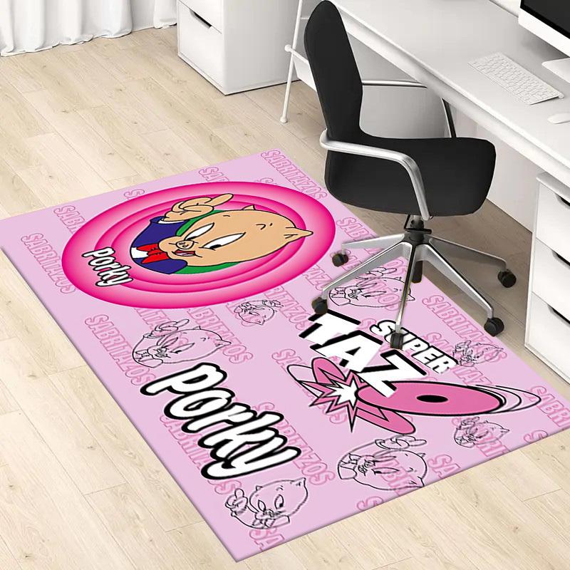 1pc Office Carpet Chair Mats Super Porky Taz Perfect for Decorating Office Chairs, Living Rooms, Or Bedrooms,Polyester Carpet