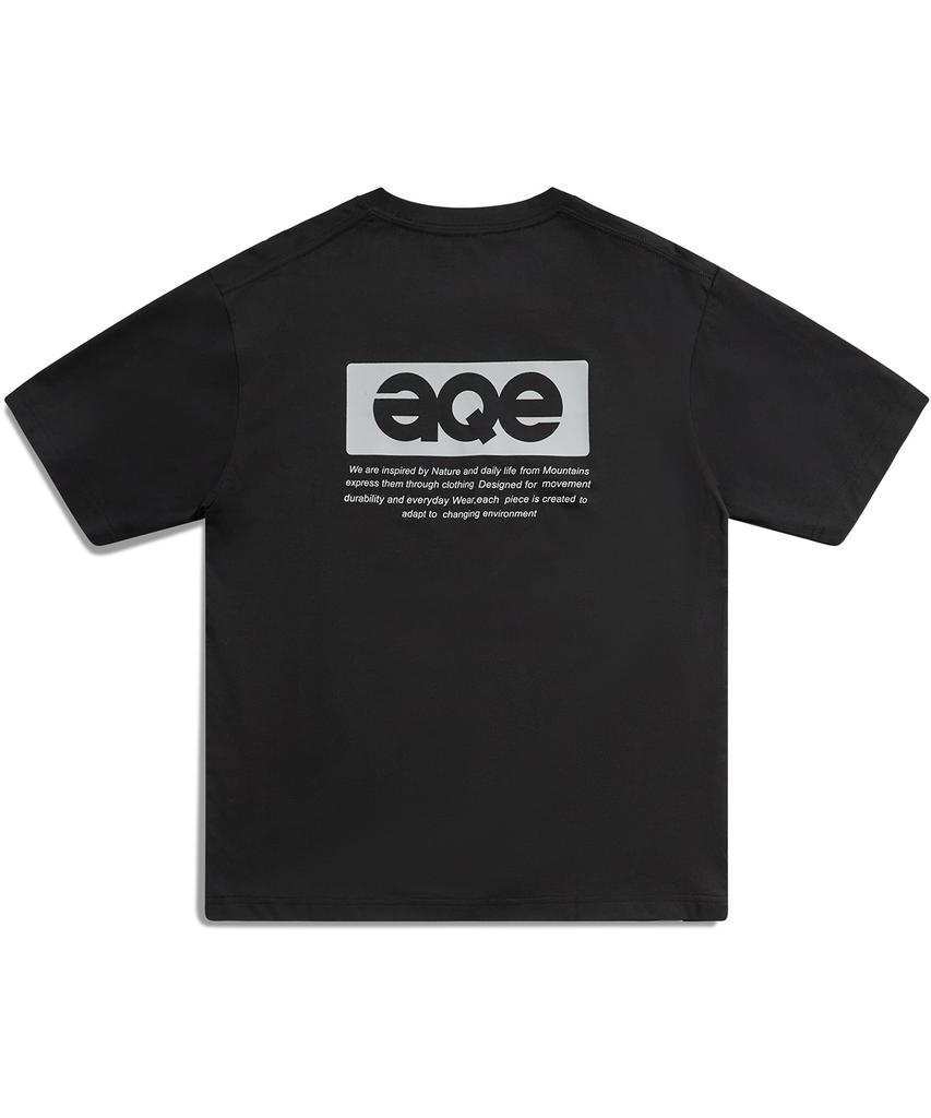 Peullukeu Aqe Sorona Graphic Short Sleeve T-Shirt Black Fst345
