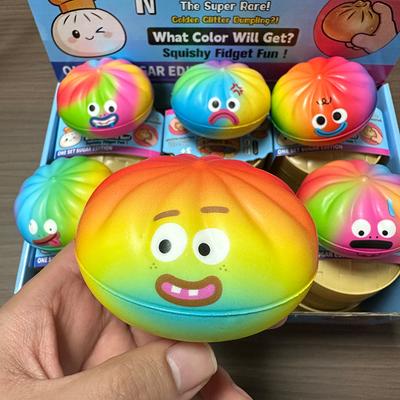 Spielzeug Spielzeug Regenbogen Mystery Knödel Squishy Fidget Spaß Knetball Zufällige Farbe Stressabbau Langsamer Rückprall Entspannung Geschenk