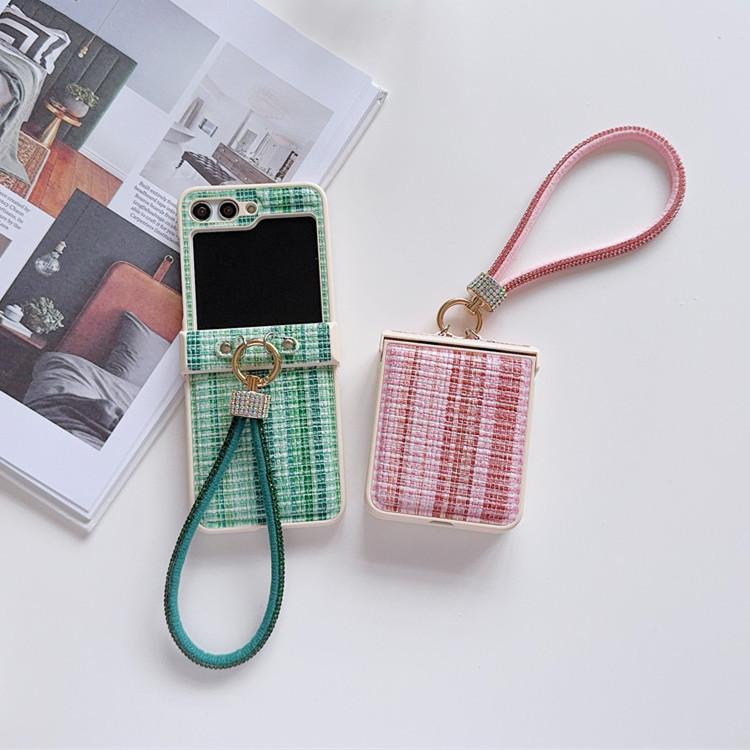 Luxury Shockproof Mobile Phone Cases with Lanyard for Z Flip7 Phone Compatible Folding Screen Protective Cover