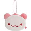 San-X Universe Momo Panda Plush Coin Case CK71902 Kawaii Character Coin Purse with Ball Chain