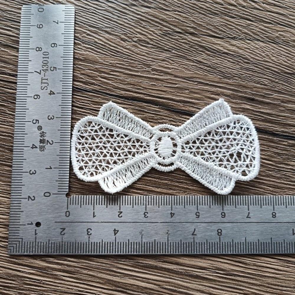 Bowknot Lace Applique Trim Handmade DIY Lace Fabric for Bags Hair Clips Hair Decor