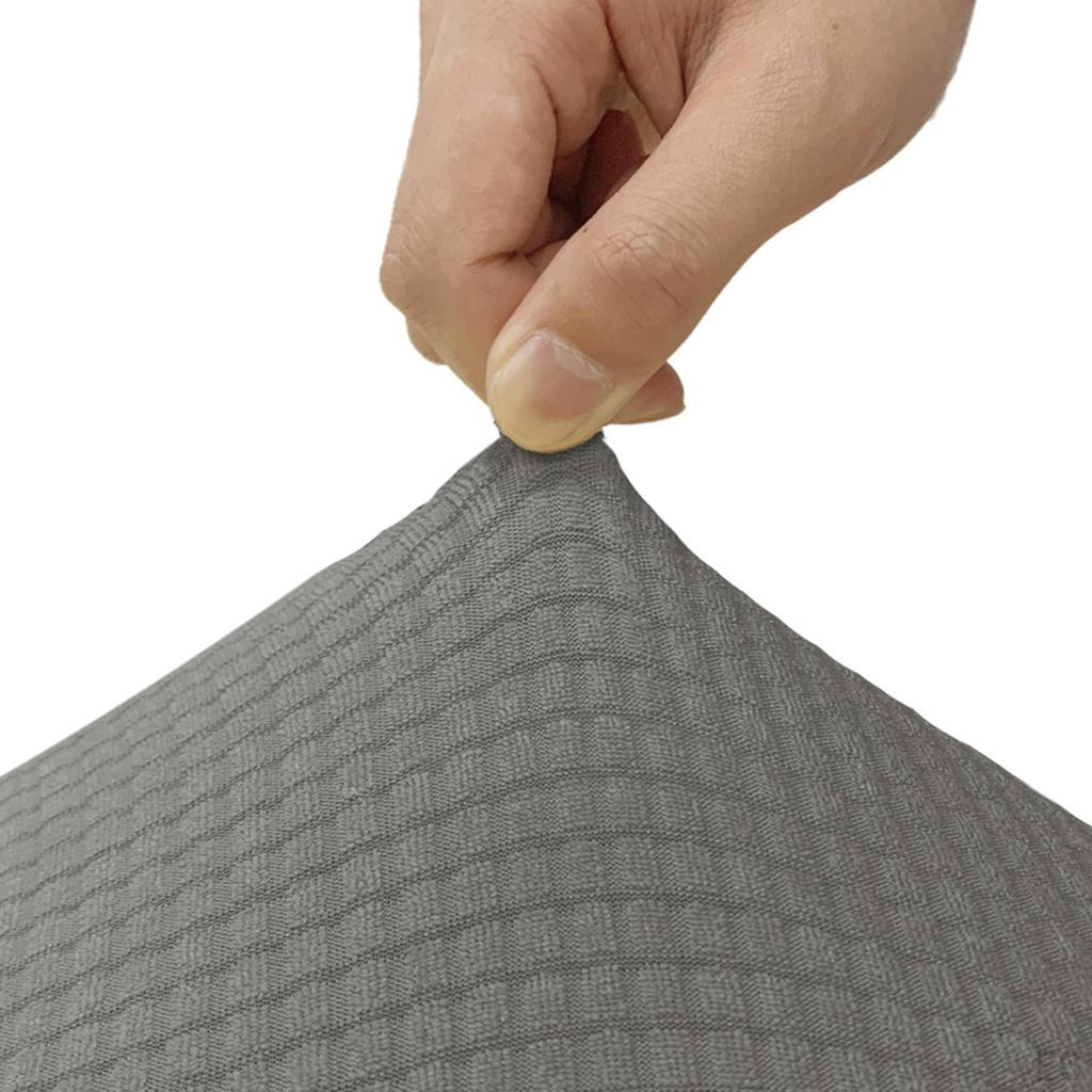 Solid Pattern Waterproof Seat Covers Elastic Flexible Armless Modern Decor Soft for