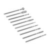 10pcs Professional Emery Nail Drill Bits Set Home Salon Novice Cuticle Remover Bits Nail Art Tool