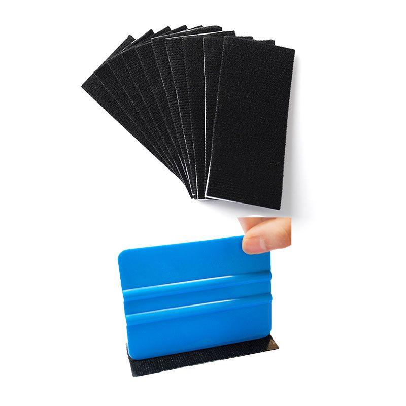 10Pcs Squeegee Felt Fabric Cloth Car Wrap Scraper Window Tint Wrapping