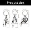 Sturdy Acrylic Rhinestones Keychain With Heart Designs Combines Styles And Durability For Everyday Carry