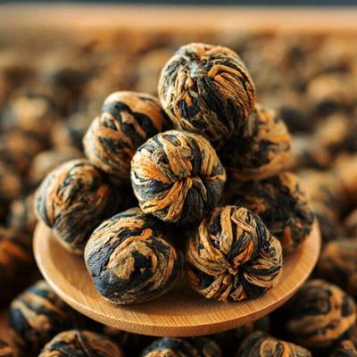 500G Fengqing Work Dian Hong Tea Hydrangea Dragon Pearl Gold Ball Black Tea