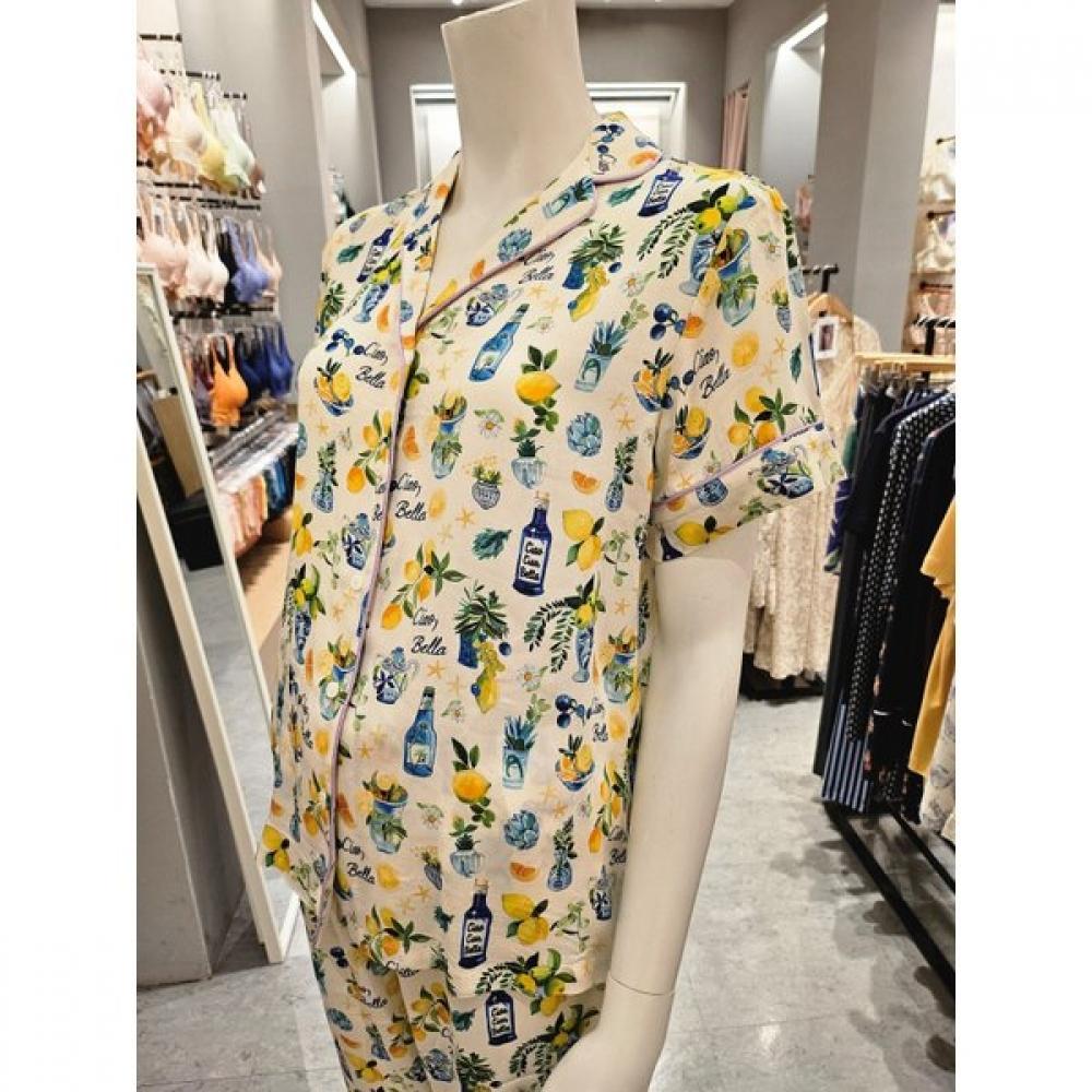 Barbara Cream Flower ASamyeon Women S Pajama Awp4619b