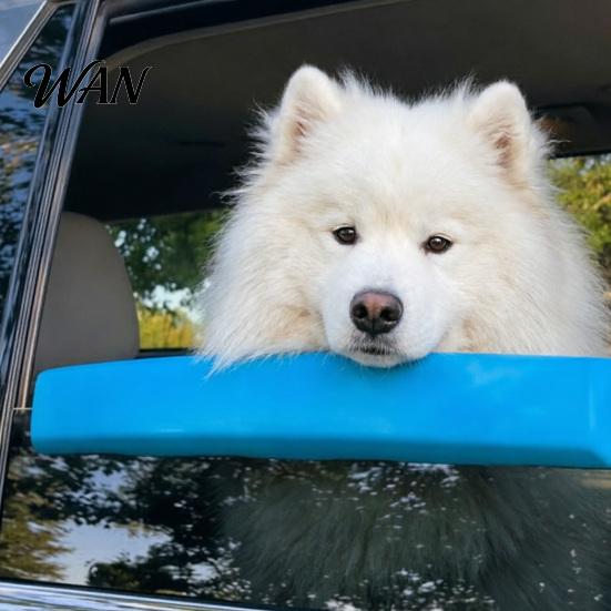 Dog Face Support Car Accessory Window Chin Rest, Soft Foam Cushion, Safe Comfortable Mount Rides, Waterproof Accessories for Travel Road Trip Reduces