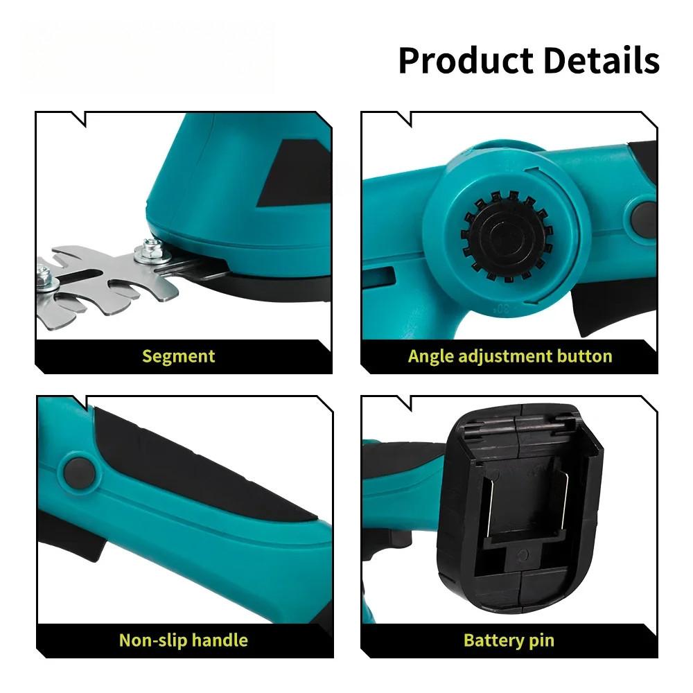 20000RPM 2 IN 1 Electric Hedge Trimmer Cordless Portable Lawn Mower Household Shrub Weeding Garden Power Tools