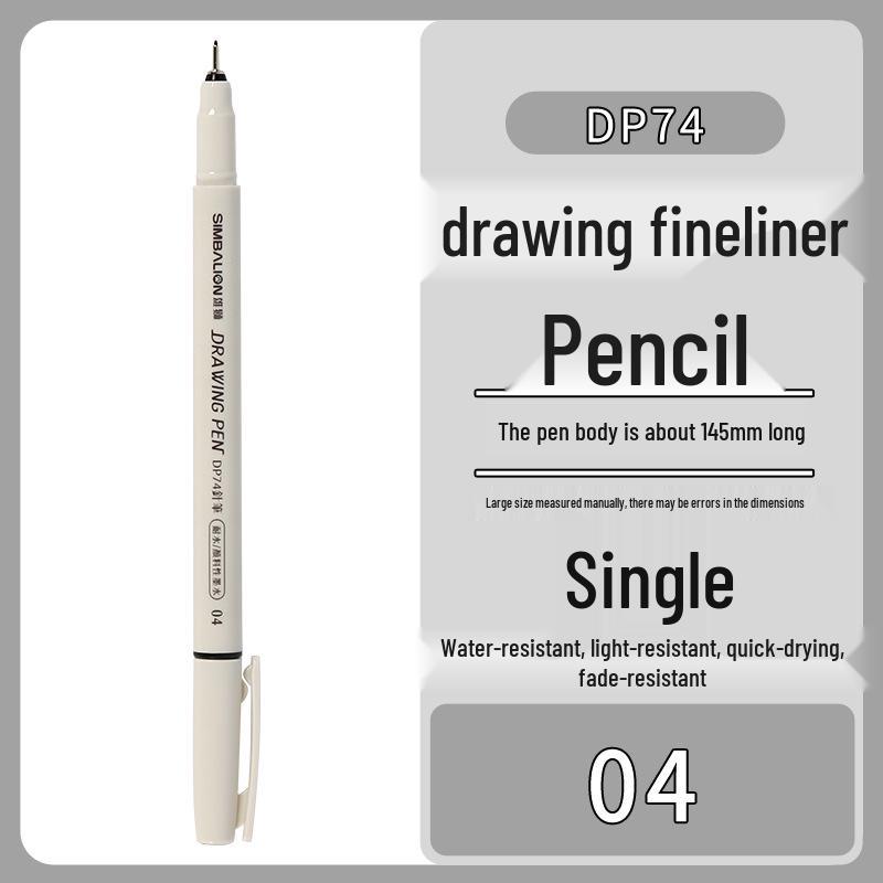 Penna a punta fine Simbalion Leone per Arte Studentesca, Pittura, Design Anime e Disegno a Linee D74