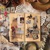20 Pieces of PET Material Retro Scrapbook Stickers Book Creative DIY Collage Materials Journal Essential Supplies
