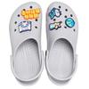Honor of Kings X Crocs Classic Clog EVA Sticker Pattern Hole Shoes Unisex Grey Luban No. 7 Elite Edition