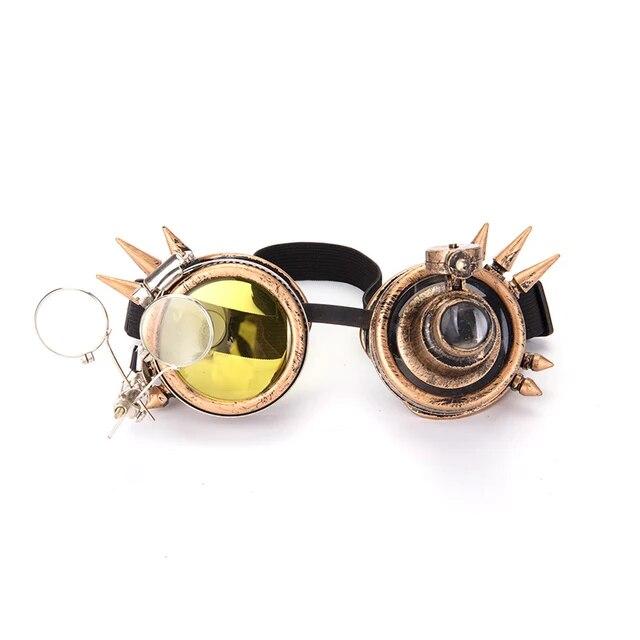 FLORATA Cosplay Vintage Niet Steampunk Schutzbrille Gläser Schweißen Gothic Freeshipping & Großhandel