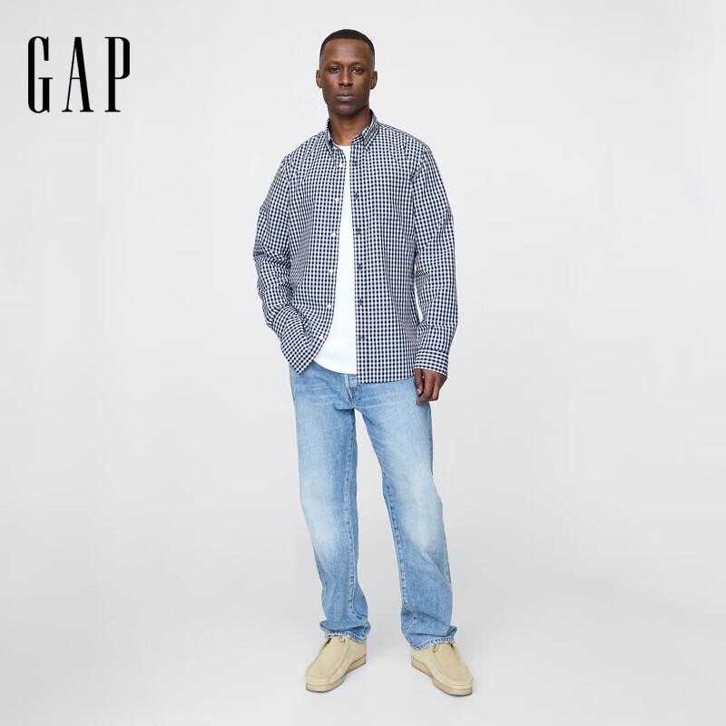 Gap Men s Basic Cotton Lapel Long Sleeve Shirt S