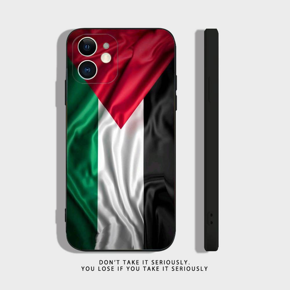 Чехол для телефона с картой и флагом Палестины (P-Palestine-es-F-Flag) для iPhone 16,15,14,13,12,11,Pro,X,XS,Max,XR,Plus,Mini, мягкий силикон, черный, ударопрочный ТПУ iPhone15