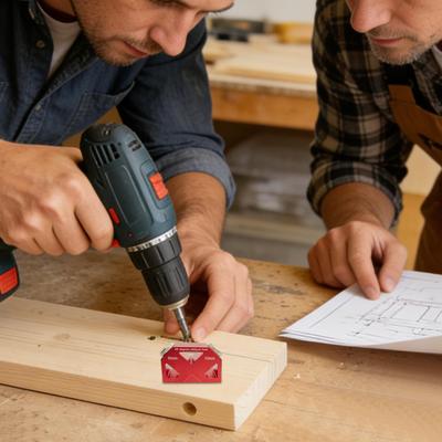 45-Degree Inclined Hole Locator for Woodworking Drilling Jig Inclined Hole Positioner Locator for Woodworking Furniture Frames