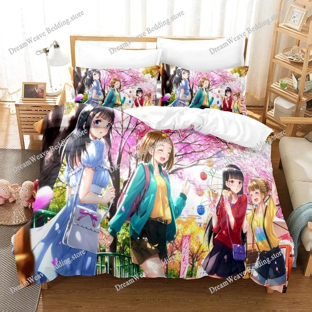 New Anime A Place Further Than The Universe Bedding Set Single Twin Full Queen King Size Bed Set Adult Bedroom Duvet Cover Sets9